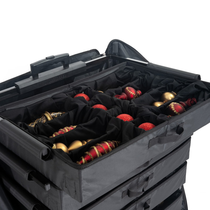 TreeKeeper Telescoping Ornament Storage Box with Dividers